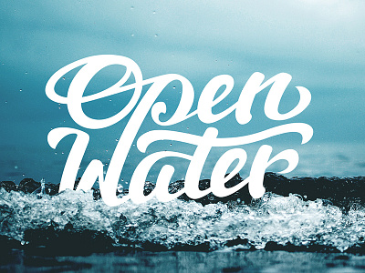 Open Water lettering branding hand lettering handlettering identity lettering logo logo design logo designer logodesigner logotype logotypes