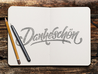 Dankeschön! branding custom type hand lettering handlettering identity lettering logo logo design logo designer logotype logotypes