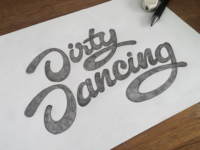 Dirty Dancing art direction branding custom type designer graphic design hand lettering handlettering lettering logo logo design logotype type