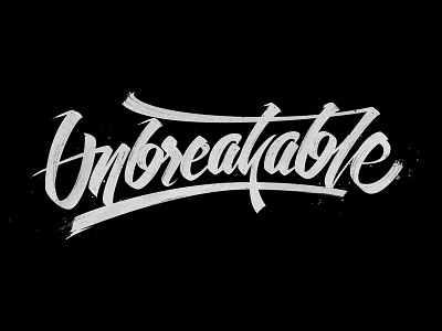 Unbreakable art direction branding custom type graphic design hand lettering handlettering lettering logo design type
