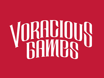 Logo draft for Voracious Games branding custom type customtype hand lettering handlettering identity lettering logo logo design logo designer logodesign logodesigner