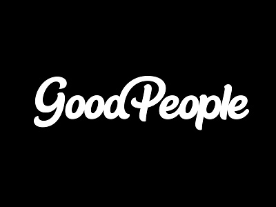 Final logo for Good People branding custom type customtype hand lettering handlettering identity lettering logo logo design logo designer logodesign logodesigner