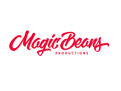 Logo for Magic Beans Productions hand lettering handlettering lettering logo logo design logo designer logodesign logotype