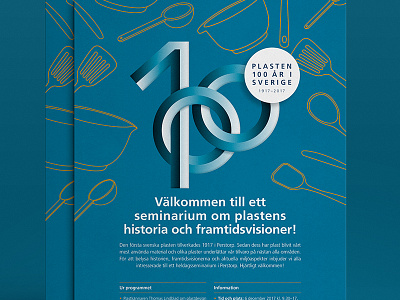 Symbol for 100 years of plastics in Sweden