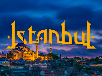 Lettering "Istanbul" custom type hand lettering handlettering istanbul lettering pitch type typography