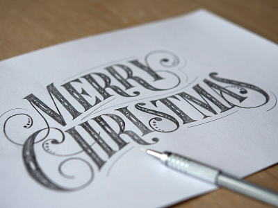 Lettering sketch custom type hand drawn type hand lettering hand made lettering merry christmas type typography