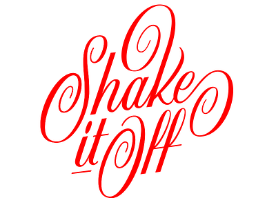 "Shake it Off" lettering