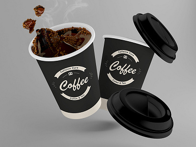 Cofee & Tea coffee logo mockup