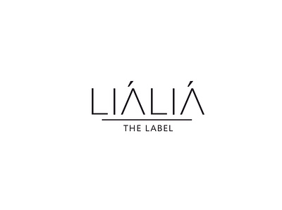 LIALIA LOGO design illustration liáliá the label logo vector