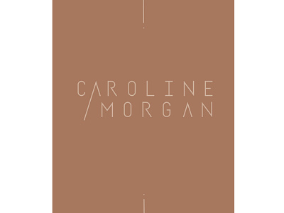 Logo Caroline Morgan branding design illustration logo typography vector