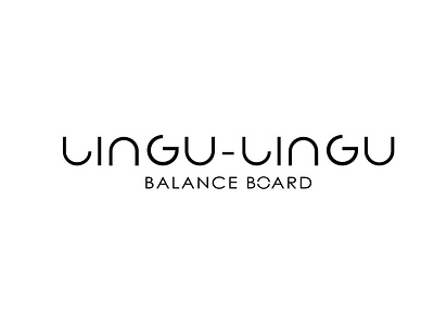 logo lingu lingu balance board branding design illustration logo vector