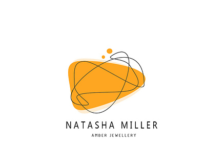 amber jewellery branding design illustration logo vector