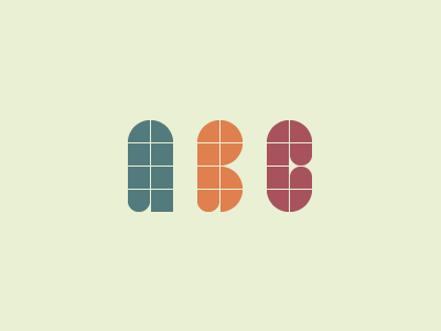 Abc abc geometric typeface grid typeface typography