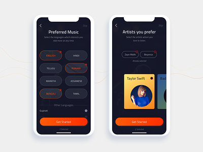 Onboarding Process for Music App 02