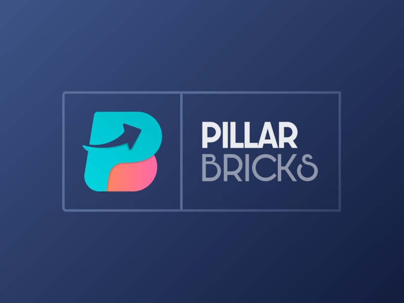 Pillar Brick Real Estate Logo Design By Ghosh On Dribbble