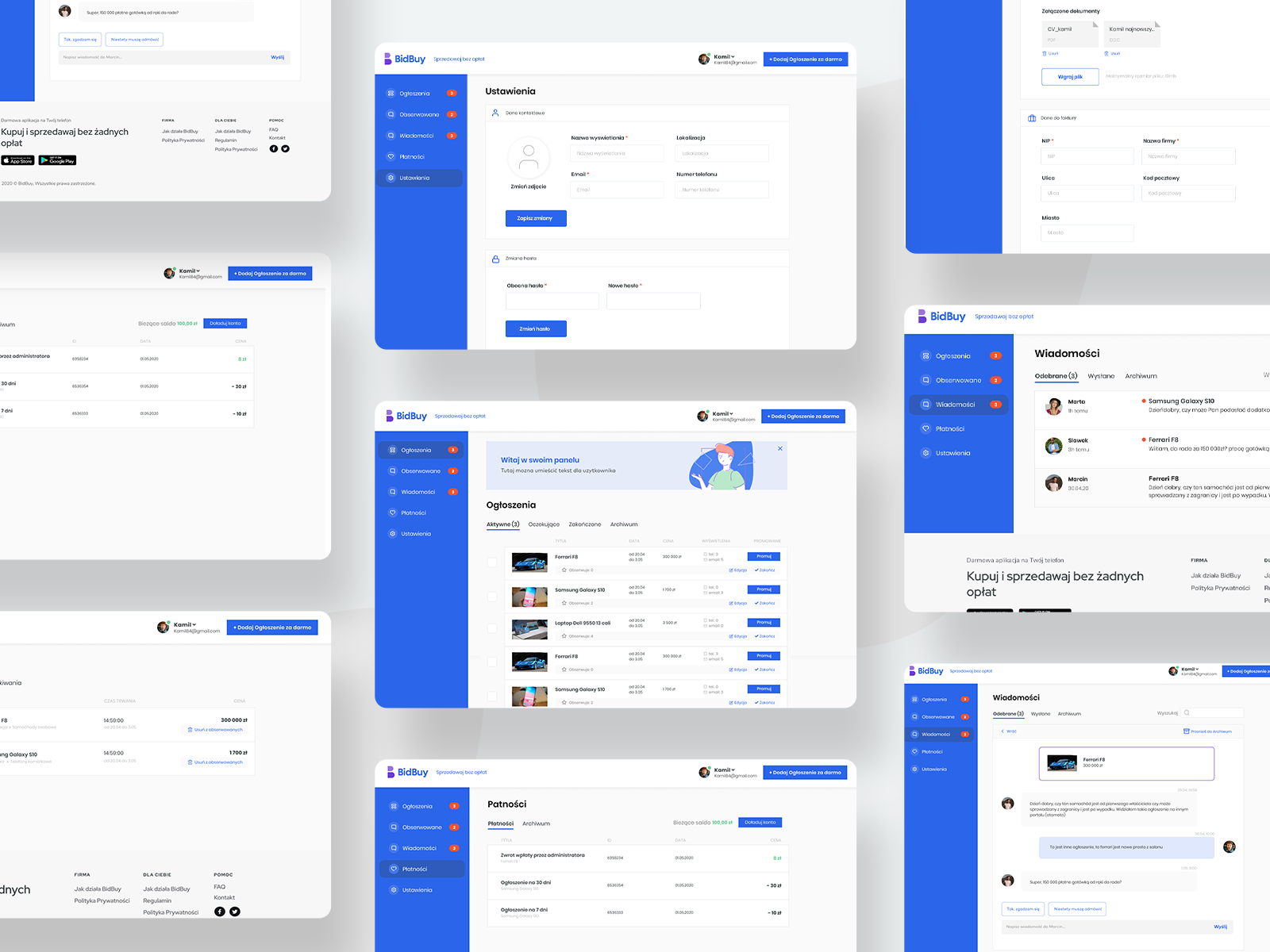 BidBuy - dashboard by Slawomir Mayh on Dribbble