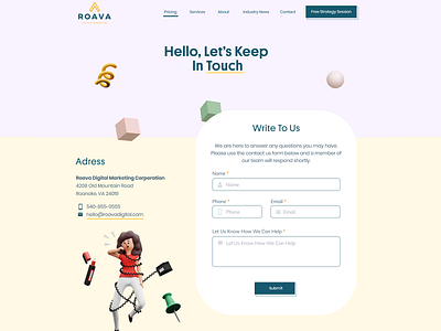 Roava - Contact Page