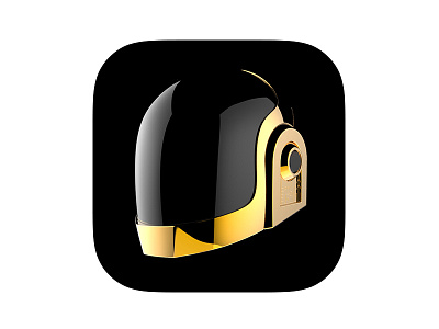 Daft Punk iOS7 Icon black daft punk icon ios7 iphone music