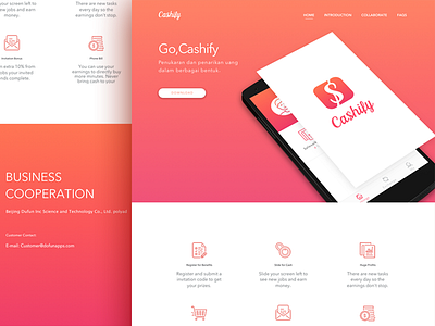 Web for Cashify app design flat icon product red ue ui user experience ux web