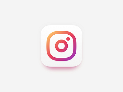 New Ins app design flat icon instagrame logo product red ue ui ux