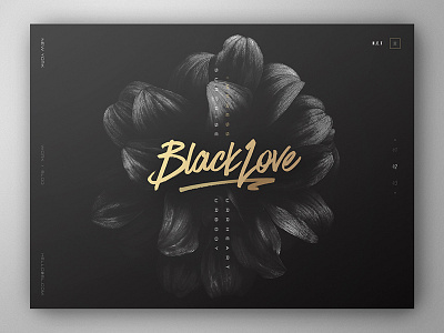 BlackLove app black design flat gold icon product ue ui user experience ux web