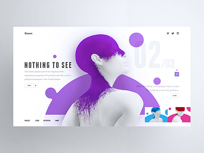 Nothing To See 2 app branding design flat graphic icon illustration logo purple ui vector web