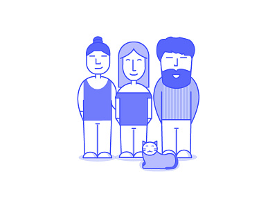 Character illustration character illustration family illustration