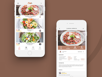 Cooking App concept app cook cooking app design layout ui ux