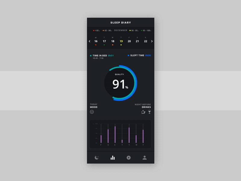 Sleep app concept