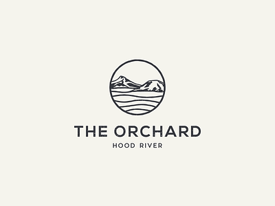 Theorchardribbble field logo mountain orchard