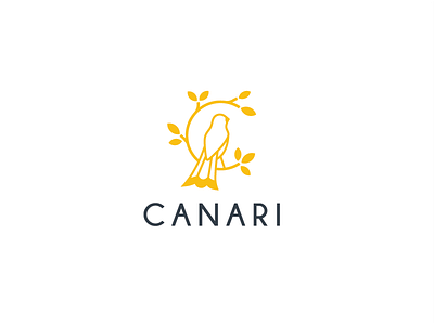 Canari branch canary leaf logo