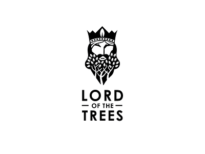 lord of the trees1 crown king leaf logo logo design lord trees