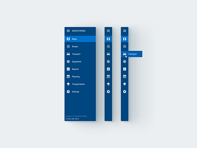 Menu Monitoring design material material ui menu product ui