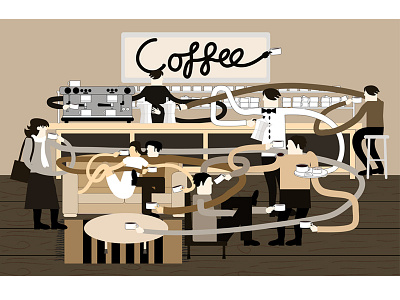 Coffee coffee illustrator