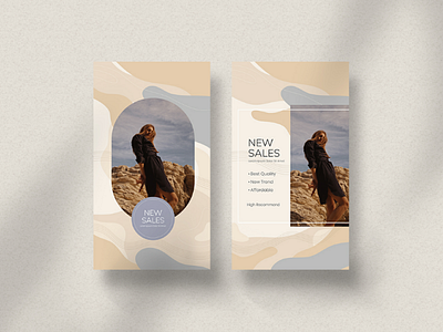 New Sales - Instagram Story Template facebook fashion graphic design instagram layout parisian photoshop potrait seamless story template