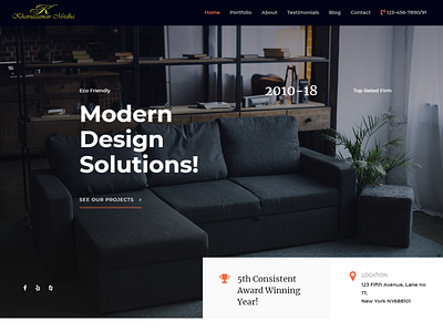 Interior Firm Website Design