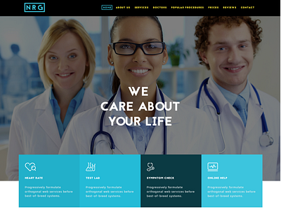 The Hospital Website Design