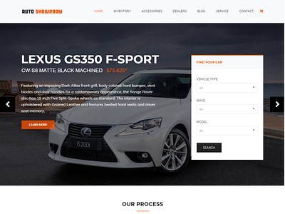 Auto Showroom Website Design animation app auto showroom branding branding design design dribbble dribbble ball dribbble best shot icon illustration landing page landing page design photoshop showroom website travel blog typography web deisgn wordpress wordpress design