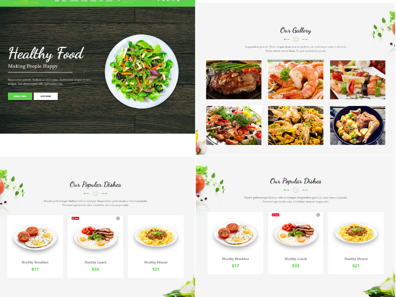 Restaurant site Design by khairuzzaman Mridha on Dribbble