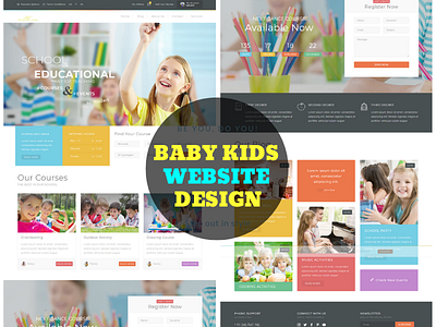 Baby Kids Website Design