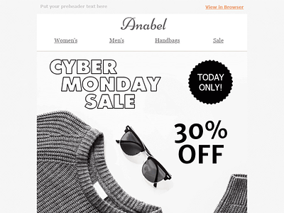 Anabel Shop Email Template