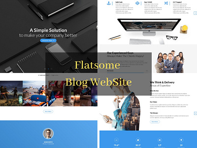 Flatsome Blog Website animation app blog website branding branding design design dribbble dribbble best shot flatsome blog website illustration landing page landing page design photoshop travel blog typography web deisgn webdesign website design wordpress wordpress design