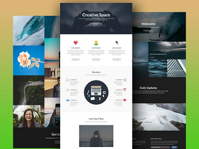 Portfolio Landing Pages Design animation app branding branding design design dribbble dribbble best shot illustration landing page landing page design landing pages design photoshop portfolio landing page travel blog typography web deisgn webdesign website design wordpress wordpress design