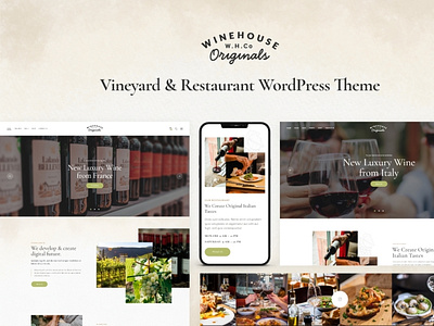 Wine House | Vineyard & Restaurant Liquor Store WordPress Theme blog design web design webdesign wordpress wordpress design wordpress theme wordpress themes