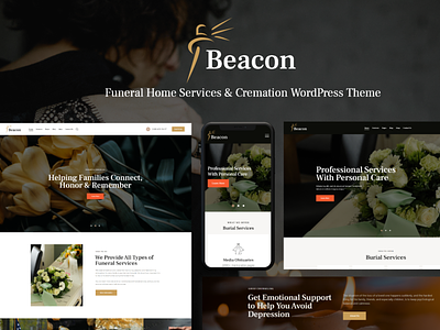 Beacon | Funeral Home Services & Cremation Parlor WordPress Them blog design illustration logo web design webdesign wordpress wordpress design wordpress theme wordpress themes