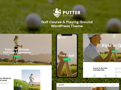 Putter - Golf Course & Playing Ground WordPress Theme web design webdesign wordpress wordpress design wordpress theme wordpress themes