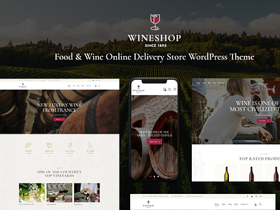 WineShop - Food & Wine Online Delivery Store WordPress Theme