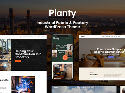 Planty - Industrial Fabric & Factory WordPress Theme