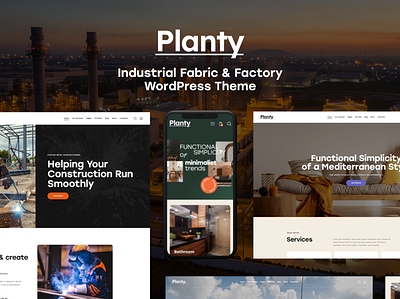 Planty - Industrial Fabric & Factory WordPress Theme design web design webdesign wordpress wordpress design wordpress theme wordpress themes