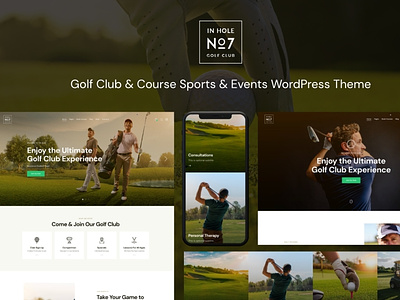 N7 | Golf Club & Course Sports & Events WordPress Theme blog design illustration logo web design webdesign wordpress wordpress design wordpress theme wordpress themes